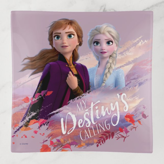 Frozen 2: Anna & Elsa | My Destiny's Calling Trinket Tray (Front)