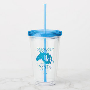 Frozen 2: Anna, Elsa, & Nokk Watercolor Graphic Acrylic Tumbler