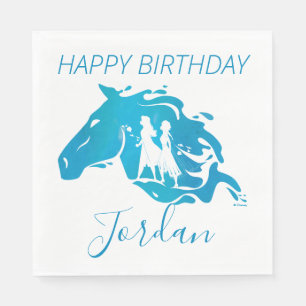 Frozen 2: Anna, Elsa, & Nokk Watercolor Graphic Napkins