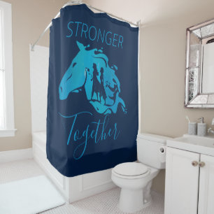 Frozen 2: Anna, Elsa, & Nokk Watercolor Graphic Shower Curtain