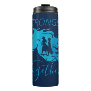 Frozen 2: Anna, Elsa, & Nokk Watercolor Graphic Thermal Tumbler