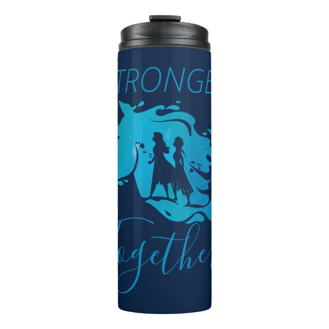 Frozen 2: Anna, Elsa, & Nokk Watercolor Graphic Thermal Tumbler (Front)