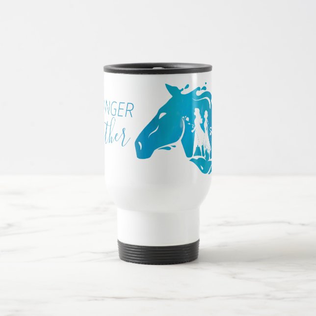 Frozen 2: Anna, Elsa, & Nokk Watercolor Graphic Travel Mug (Center)