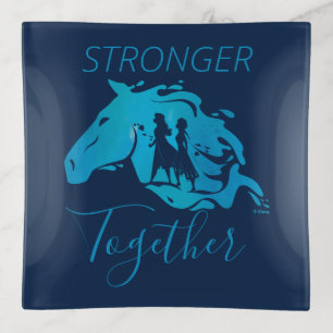 Frozen 2: Anna, Elsa, & Nokk Watercolor Graphic Trinket Tray