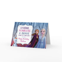 Frozen 2 - Anna, Elsa & Olaf Birthday Girl Card