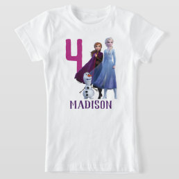 Frozen 2 - Anna, Elsa &amp; Olaf Birthday Girl T-Shirt