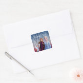 Frozen 2 - Anna, Elsa & Olaf Birthday Thank You Square Sticker (Envelope)