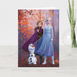 Frozen 2 Anna, Elsa & Olaf Card