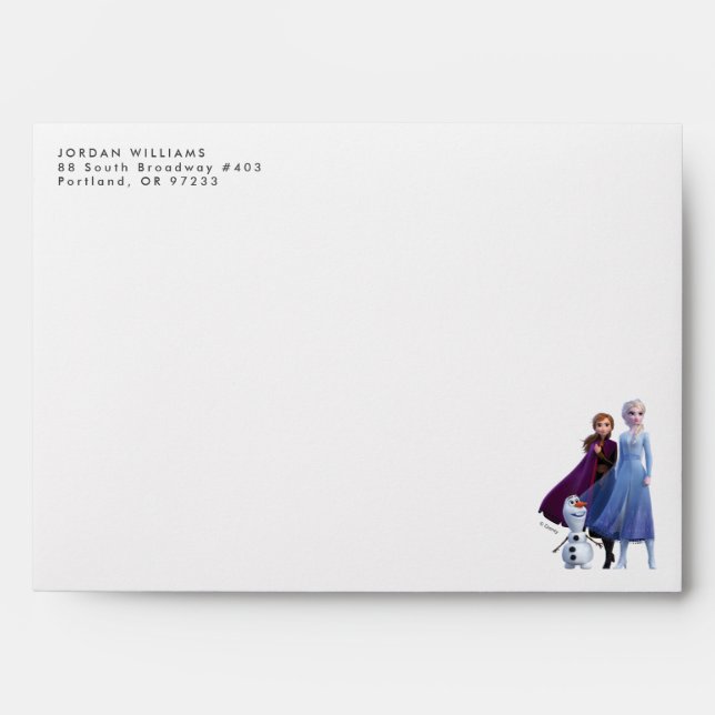 Frozen 2 | Anna, Elsa & Olaf Envelope (Front)
