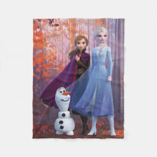 Frozen 2 | Anna, Elsa & Olaf Fleece Blanket