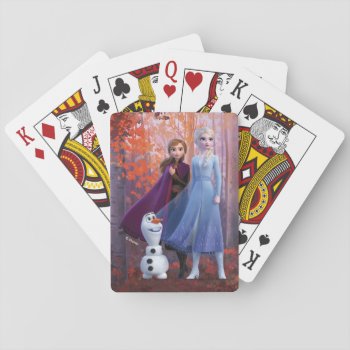 Frozen 2 | Anna  Elsa & Olaf Playing Cards by frozen at Zazzle
