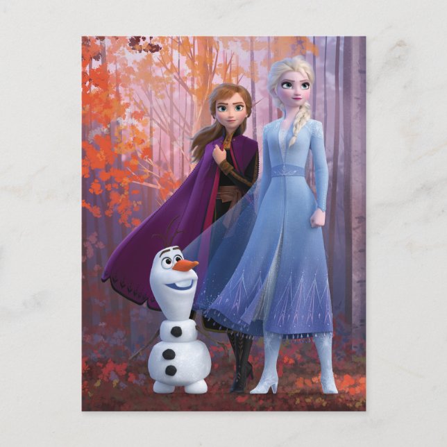 Frozen 2 | Anna, Elsa & Olaf Postcard (Front)
