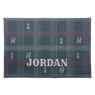 Frozen 2: Anna, Elsa, & Olaf Tartan Pattern Cloth Placemat