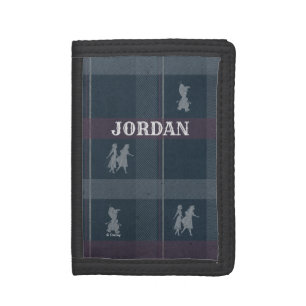 Frozen 2: Anna, Elsa, & Olaf Tartan Pattern Tri-fold Wallet
