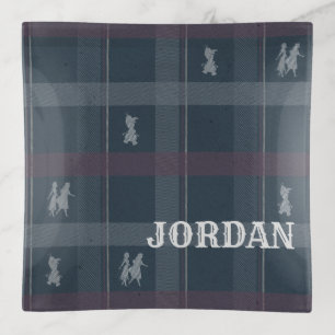 Frozen 2: Anna, Elsa, & Olaf Tartan Pattern Trinket Tray
