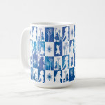 Frozen 2: Anna, Elsa, &amp; Olaf Winter Tile Pattern Coffee Mug
