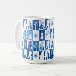 Frozen 2: Anna, Elsa, & Olaf Winter Tile Pattern Coffee Mug