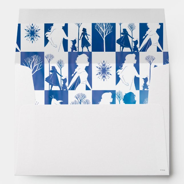 Frozen 2: Anna, Elsa, & Olaf Winter Tile Pattern Envelope (Back (Bottom))