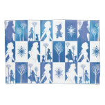 Frozen 2: Anna, Elsa, &amp; Olaf Winter Tile Pattern Pillow Case