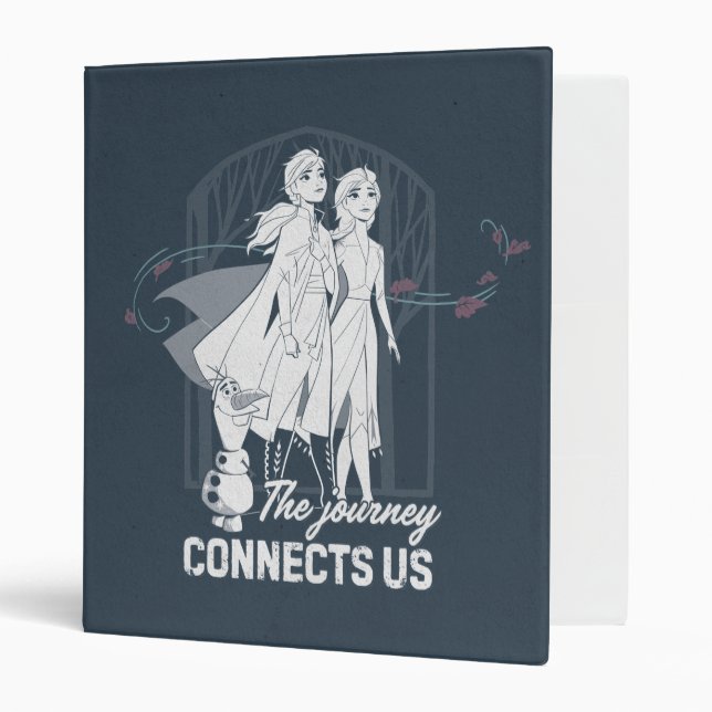 Frozen 2: Anna & Elsa | The Journey Connects Us 3 Ring Binder (Front/Inside)