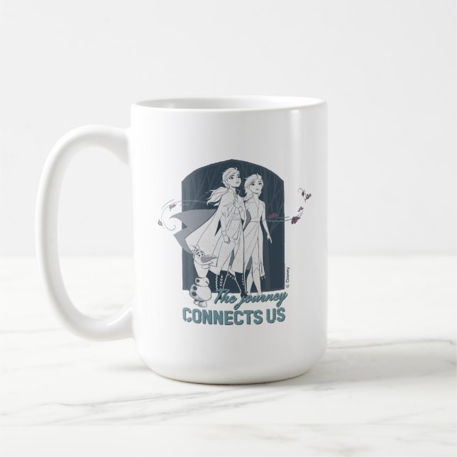 Frozen 2: Anna & Elsa | The Journey Connects Us Coffee Mug (Left)