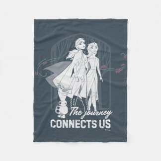 Frozen 2: Anna & Elsa | The Journey Connects Us Fleece Blanket