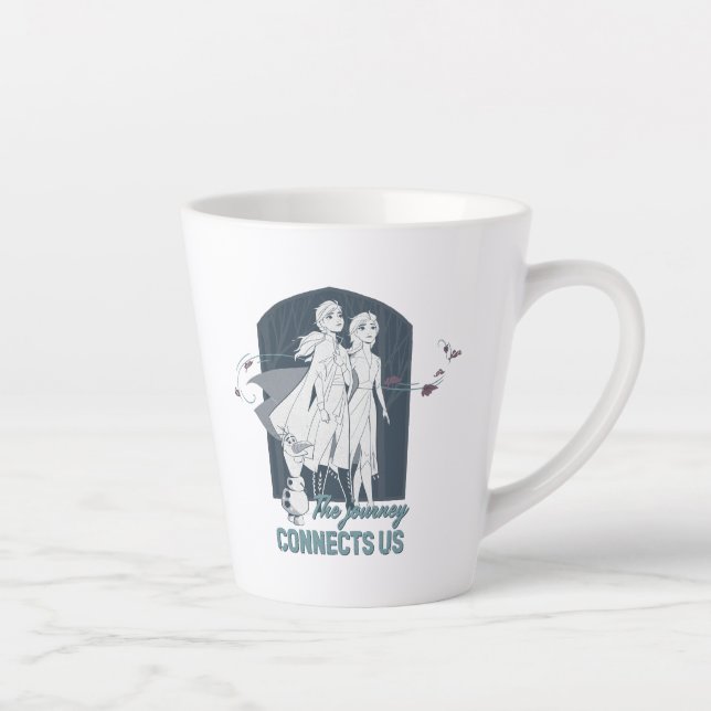 Frozen 2: Anna & Elsa | The Journey Connects Us Latte Mug (Right)