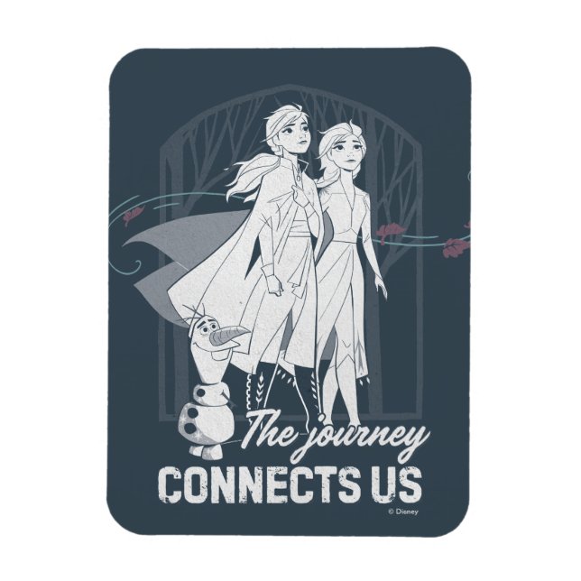 Frozen 2: Anna & Elsa | The Journey Connects Us Magnet (Vertical)