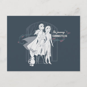 Frozen 2: Anna & Elsa The Journey Connects Us Postcard