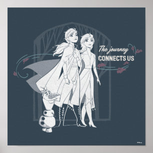 Frozen 2: Anna & Elsa The Journey Connects Us Poster