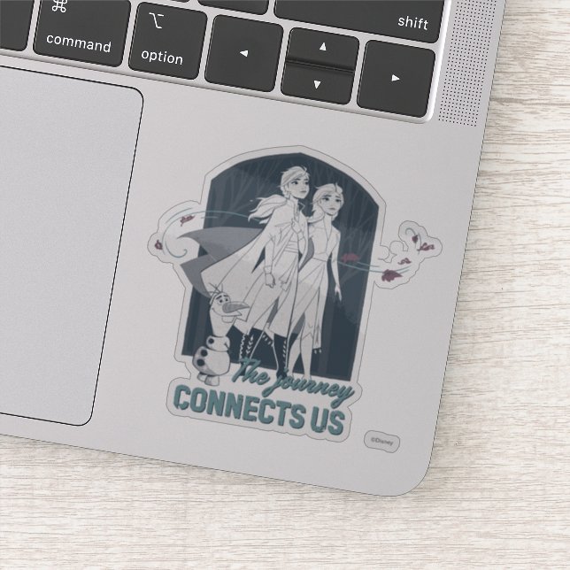 Frozen 2: Anna & Elsa | The Journey Connects Us Sticker (Detail)