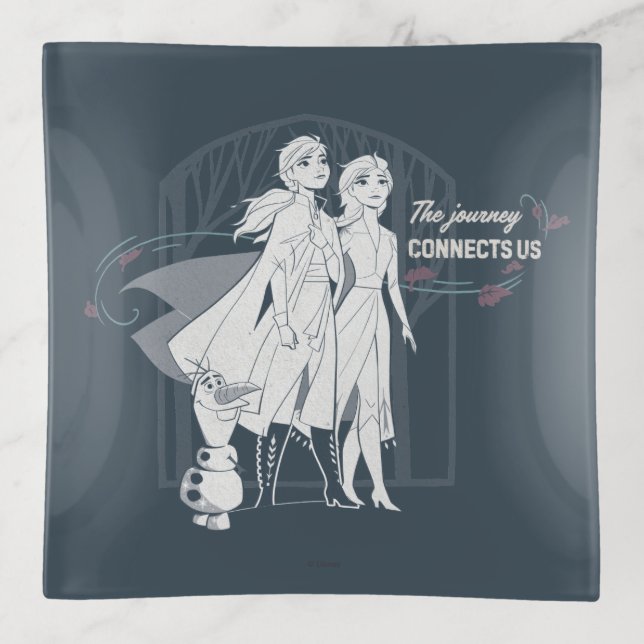 Frozen 2: Anna & Elsa | The Journey Connects Us Trinket Tray (Front)