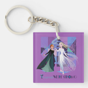 Frozen 2 Anna & Elsa - Together We're Strong Keychain