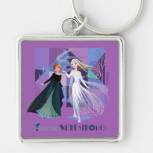 Frozen 2 Anna & Elsa - Together We're Strong Keychain