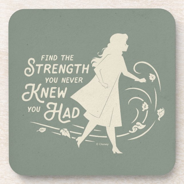 Frozen 2: Anna | Find The Strength Beverage Coaster (Front)