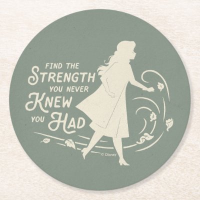 Frozen 2: Anna | Find The Strength Round Paper Coaster