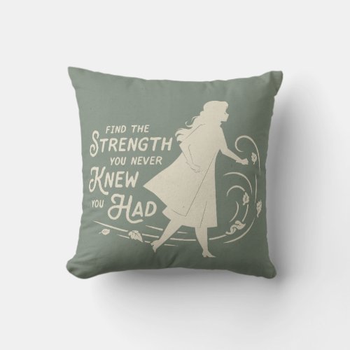 Frozen 2 Anna  Find The Strength Throw Pillow