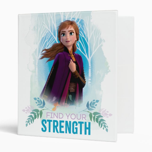 Frozen 2: Anna | Find Your Strength 3 Ring Binder (Front/Inside)