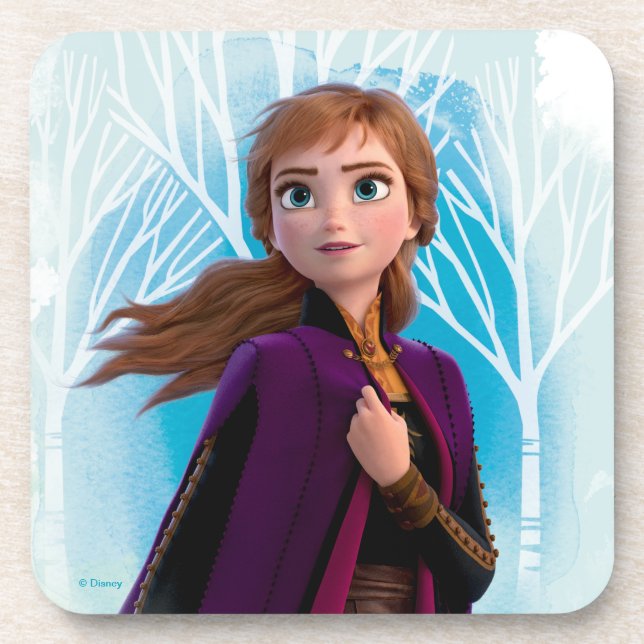 Frozen 2: Anna | Find Your Strength Beverage Coaster (Front)