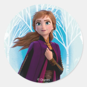 Frozen 2: Anna   Find Your Strength Classic Round Sticker