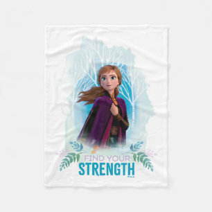 Frozen 2: Anna Find Your Strength Fleece Blanket