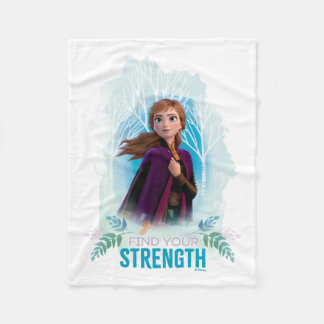 Frozen 2: Anna | Find Your Strength Fleece Blanket