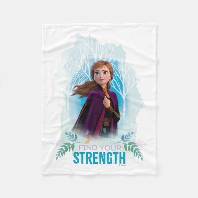 Frozen 2: Anna | Find Your Strength Fleece Blanket (Front)