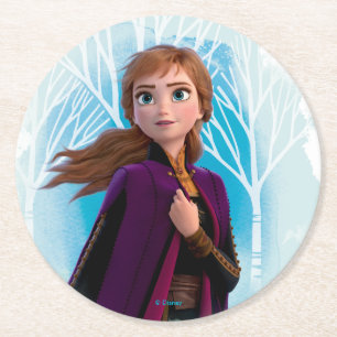 Frozen 2: Anna   Find Your Strength Round Paper Coaster