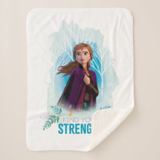 Frozen 2: Anna | Find Your Strength Sherpa Blanket
