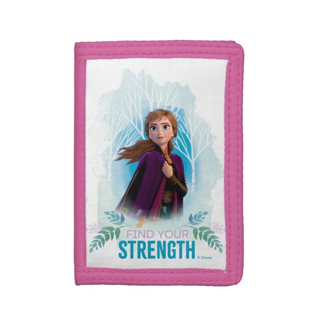 Frozen 2: Anna | Find Your Strength Trifold Wallet (Front Vertical)