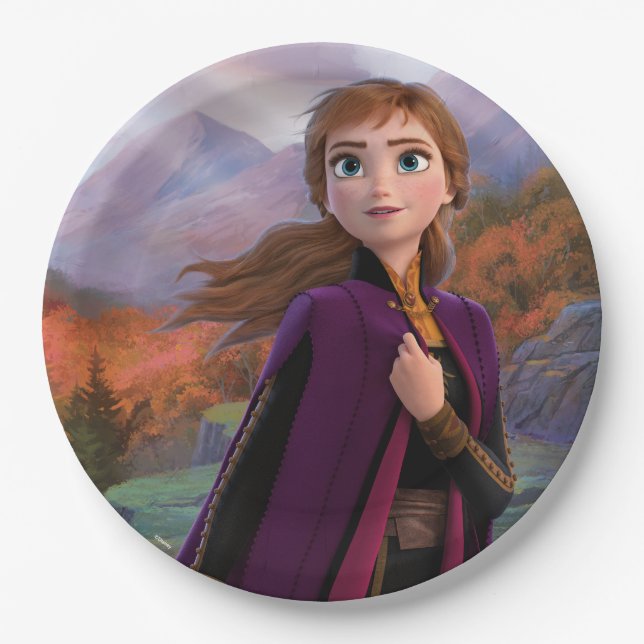 Frozen 2 | Anna - Gentle Wind Spirit Paper Plates (Front)