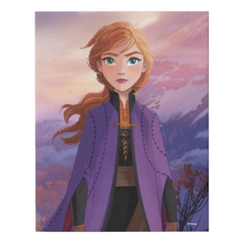 Frozen 2  Anna _ Lead with Courage Faux Canvas Print