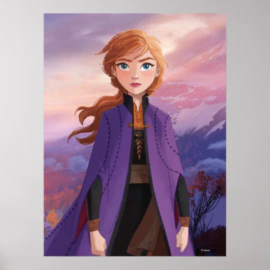 Details about   Frozen 2 Disney Movie Poster Lead With Courage - Anna & Elsa & Friends 