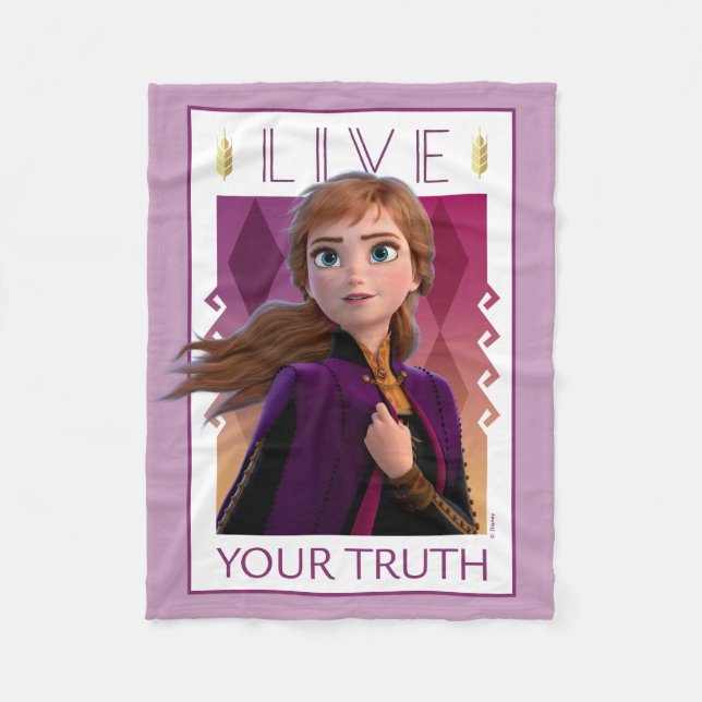 Frozen 2 | Anna - Live Your Truth Fleece Blanket (Front)